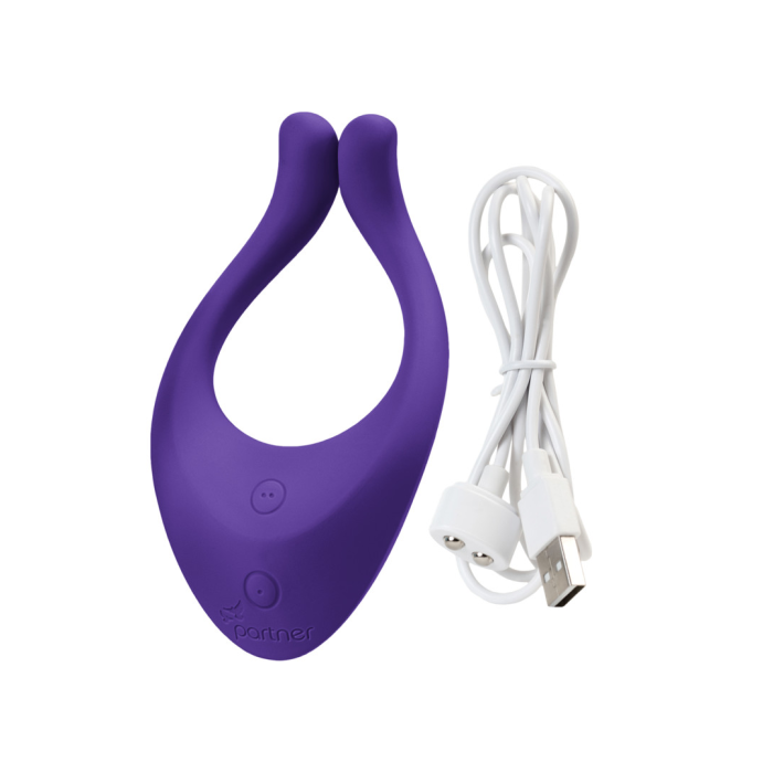 Многофункциональный стимулятор для пар Satisfyer Partner Multifun 1, силикон, фиолетовый, 13,5 см.