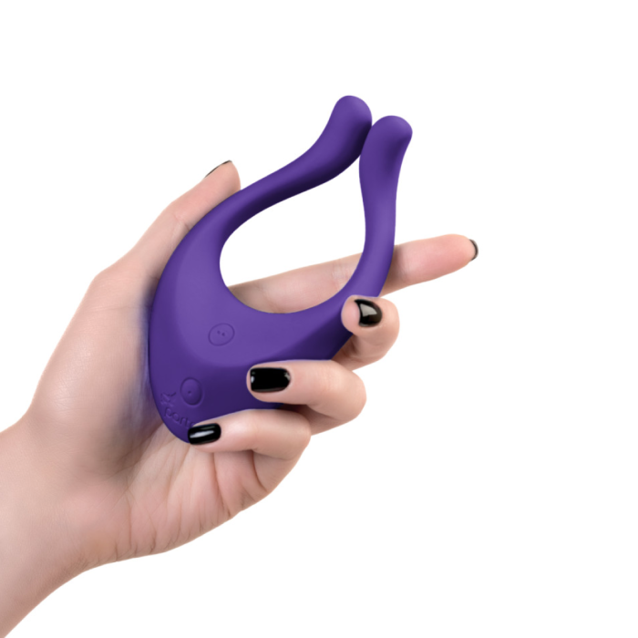 Многофункциональный стимулятор для пар Satisfyer Partner Multifun 1, силикон, фиолетовый, 13,5 см.