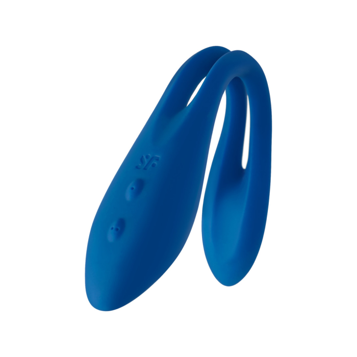 Многофункциональный вибратор для пар Satisfyer Elastic Game, синий