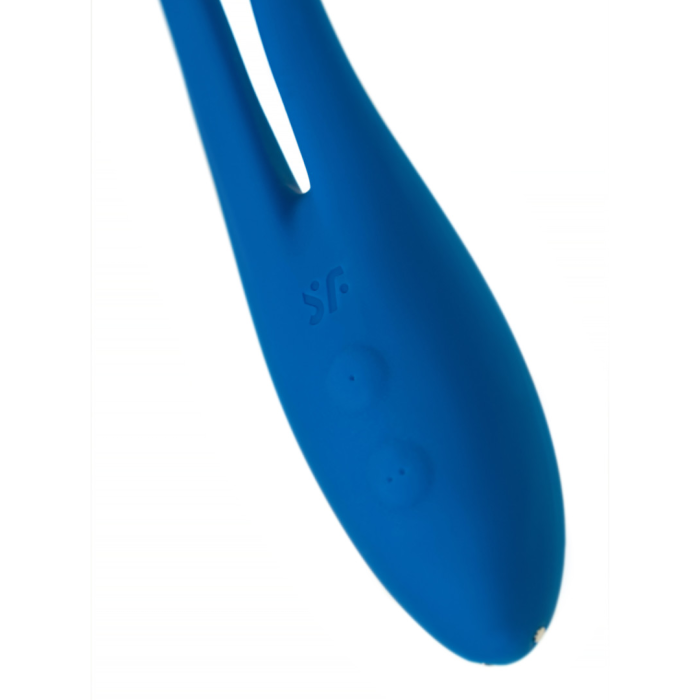 Многофункциональный вибратор для пар Satisfyer Elastic Game, синий