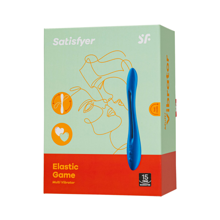 Многофункциональный вибратор для пар Satisfyer Elastic Game, синий