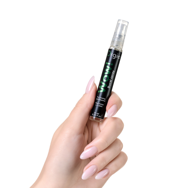 Оральный спрей Orgie WOW! Blowjob Spray с охлаждающим и возбуждающим эффектом, 10 мл Оральный спрей Orgie WOW! Blowjob Spray с охлаждающим и возбуждающим эффектом, 10 мл