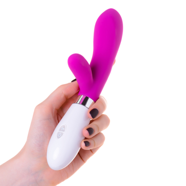 Вибратор с клиторальным стимулятором TOYFA A-Toys Mady, силикон, розовый, 20,4 см