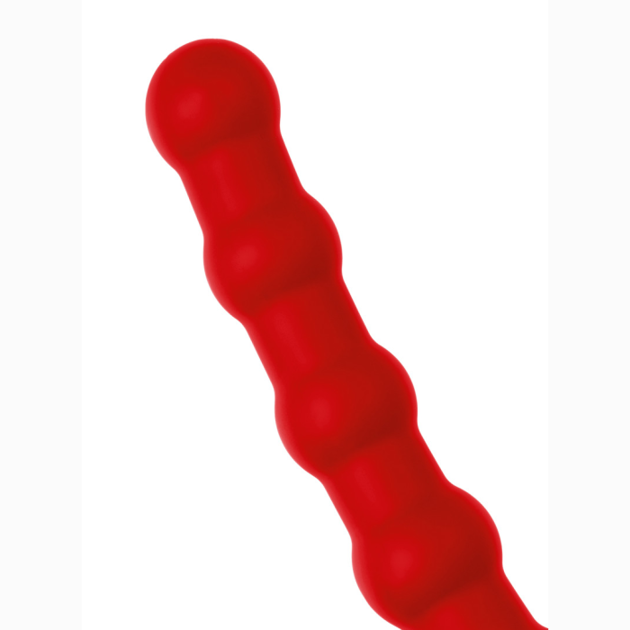 Насадка на пенис для двойного проникновения Black&Red by TOYFA, силикон, красная, 19,5 см