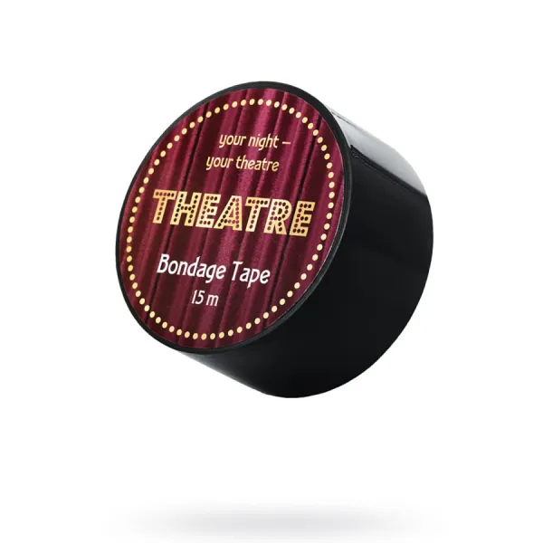 Бондажный скотч TOYFA Theatre, черный, 15 м.