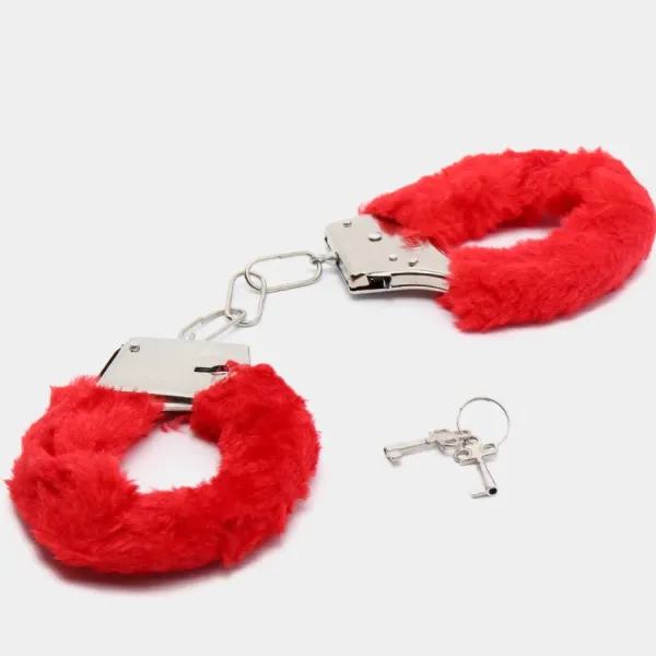 Плюшевые наручники (красные)