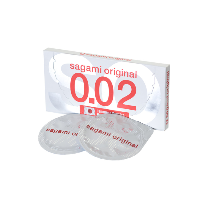 Презервативы Sagami, original 0.02, полиуретан, ультратонкие, гладкие, 19 см, 5,8 см, 2 шт.