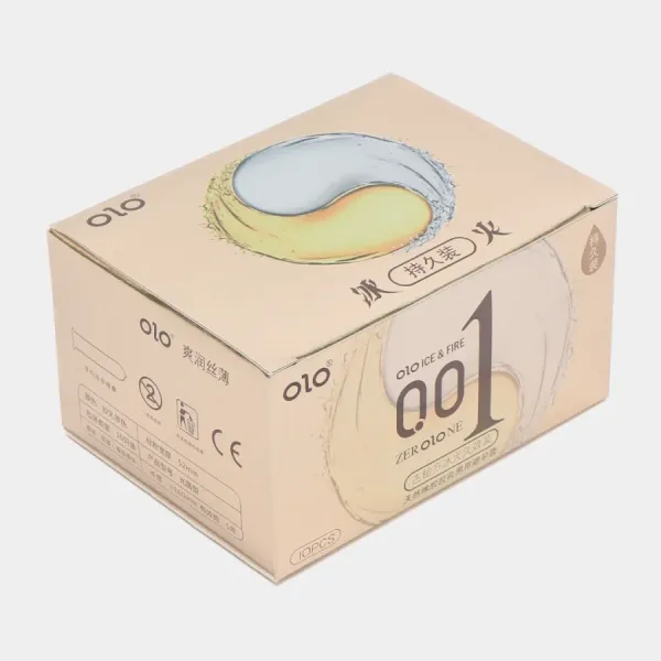 Презервативы OLO, Эффект огонь и лед, 10 штук в упаковке