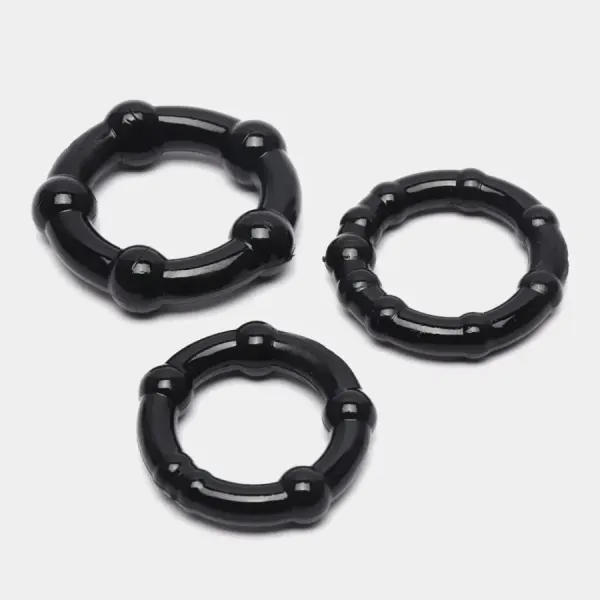 Эрекционные кольца stay hard черные