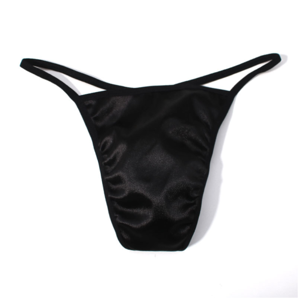 Мужские стринги, черные