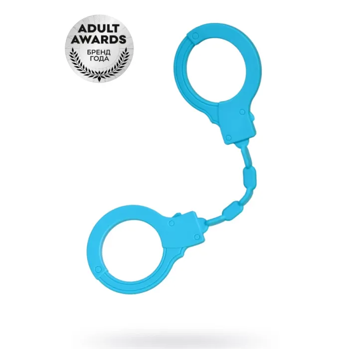 Силиконовые наручники A-Toys by TOYFA Celet, силикон, голубые, 33 см
