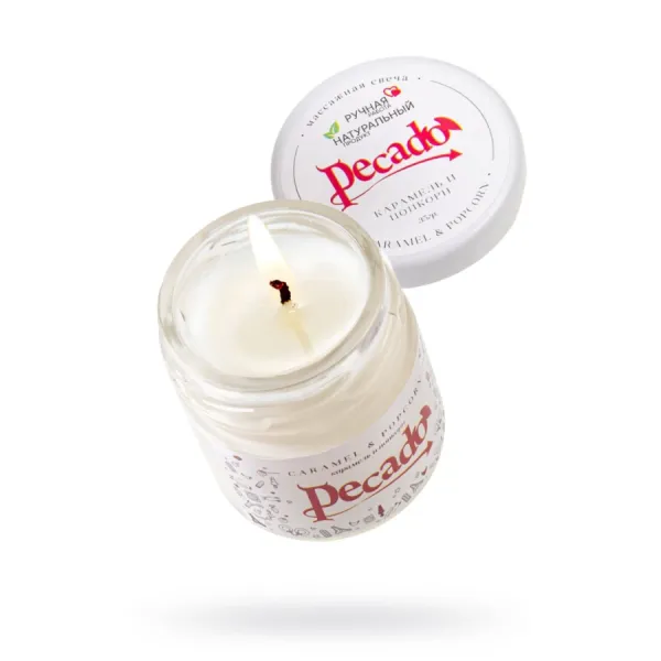 Массажная свеча Pecado BDSM, Caramel & Popcorn 35мл.