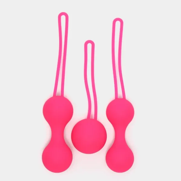 Тренажеры Кегеля, вагинальные шарики, набор из 3 шт, розовые