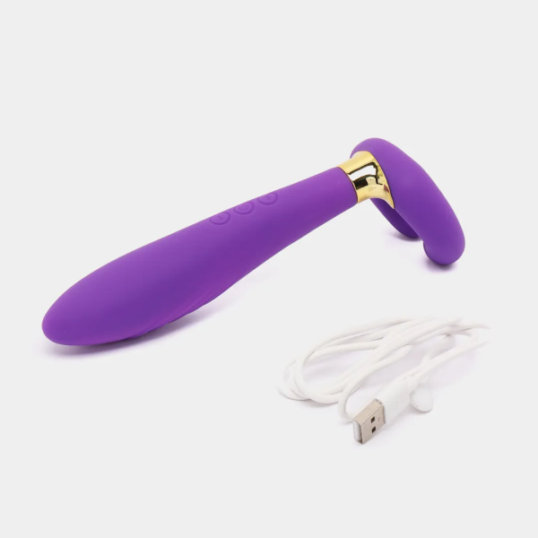 Вибратор - мастурбатор, парный (фиолетовый)