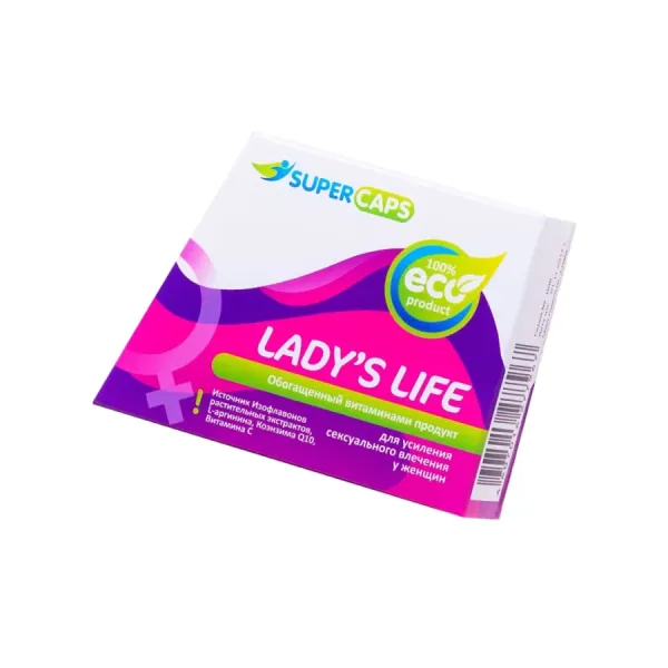 Капсулы для возбуждения женщин Lady's Life, 1 шт Капсулы для возбуждения женщин Lady's Life, 1 шт