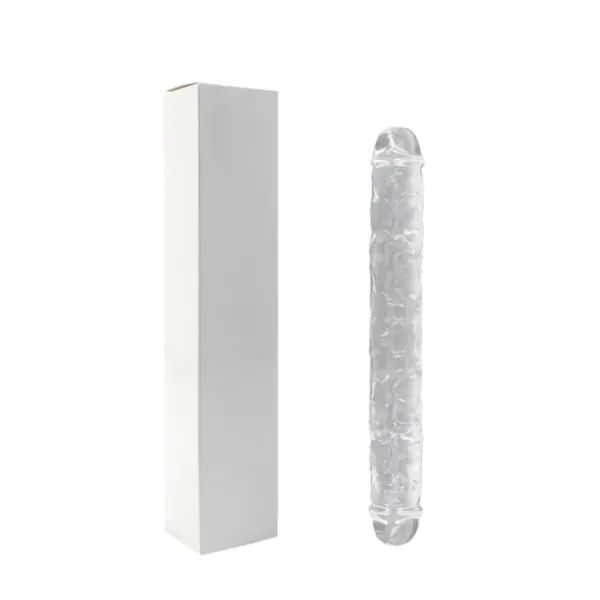 Фаллоимитатор двусторонний, (прозрачный) 33см