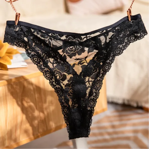 Трусики с бантиком (черный)