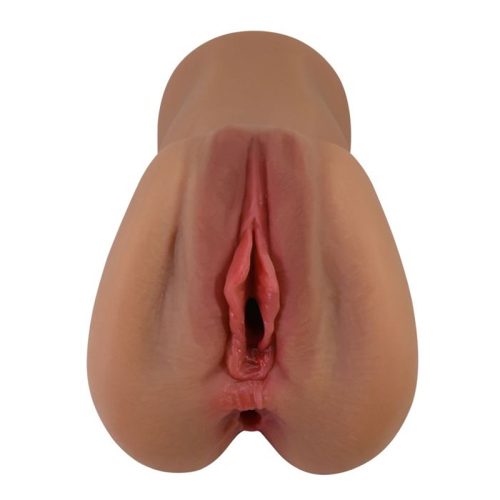  Мастурбатор комбинированный "Caroline", Коричневый