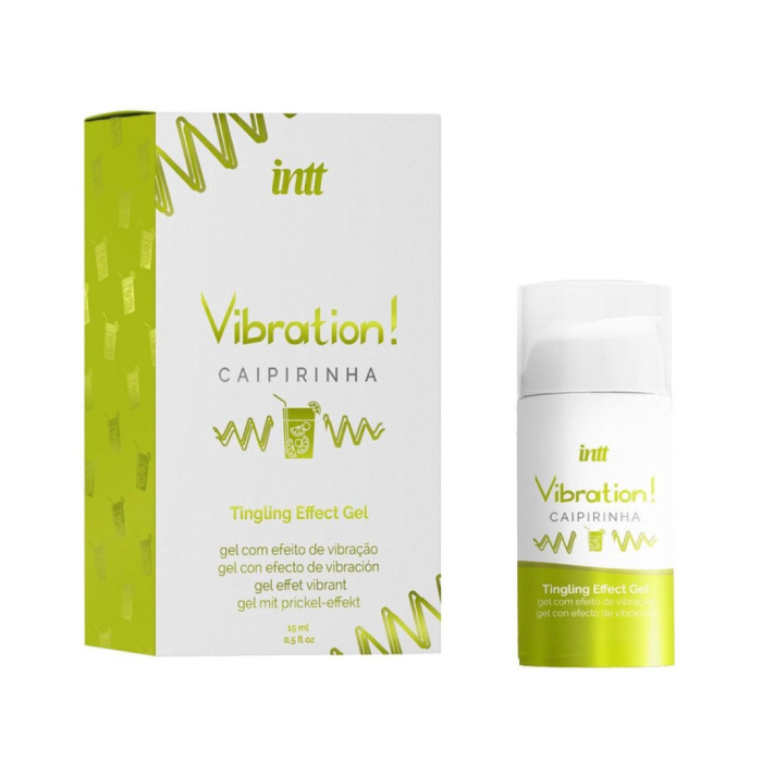Возбуждающий гель с эффектом вибрации Vibration! CAIPIRINHA (коктейль кайпиринья) (15 мл.) от INTT
