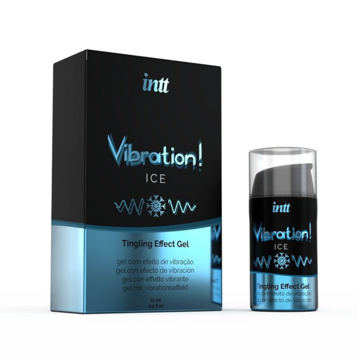 Intt Vibration Ice - Жидкий интимный гель с эффектом вибрации 15 мл.