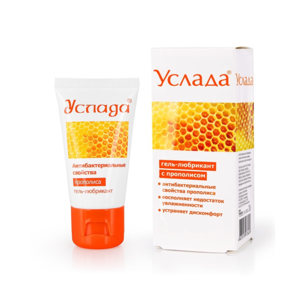 Гель-любрикант УСЛАДА С ПРОПОЛИСОМ 30 г туб пластиковый 