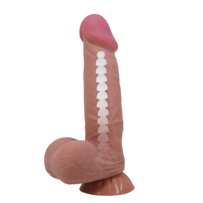 Реалистичный фаллоимитатор Sliding Skin (21,8 см)