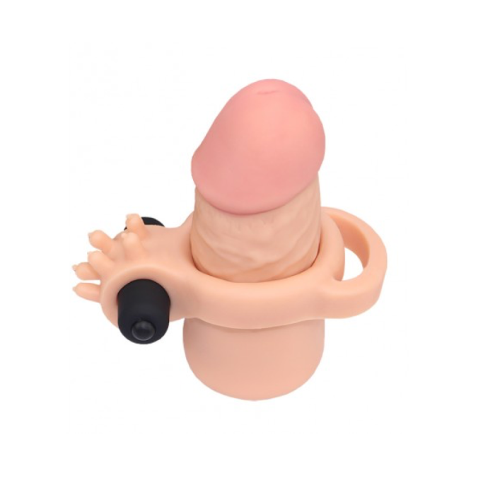 Удлиняющая насадка с вибррпулей Pleasure Extender Sleeve от Lovetoy