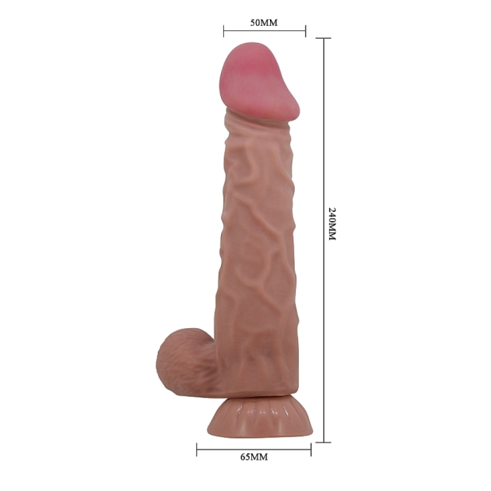 Реалистичный фаллоимитатор Orton, 24 см
