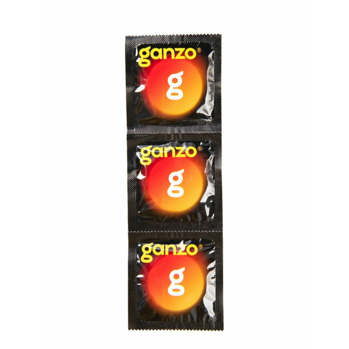 Презервативы Ganzo Classic №3 Black Edition (классические), 3 шт. в пакете