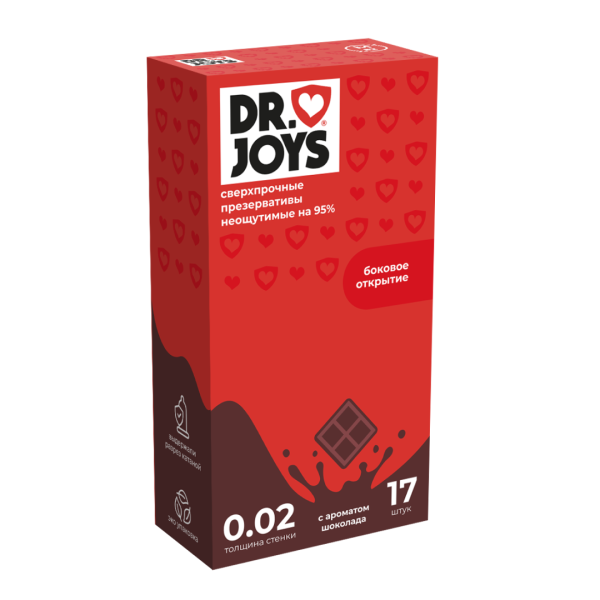Презервативы DR. JOYS шоколад (большая упаковка, 17 штук в пачке)