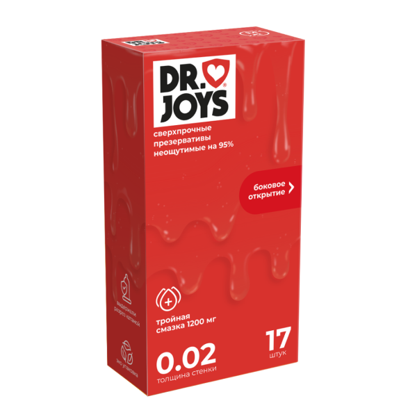Презервативы DR. JOYS тройная смазка new (большая упаковка, 17 штук в пачке)