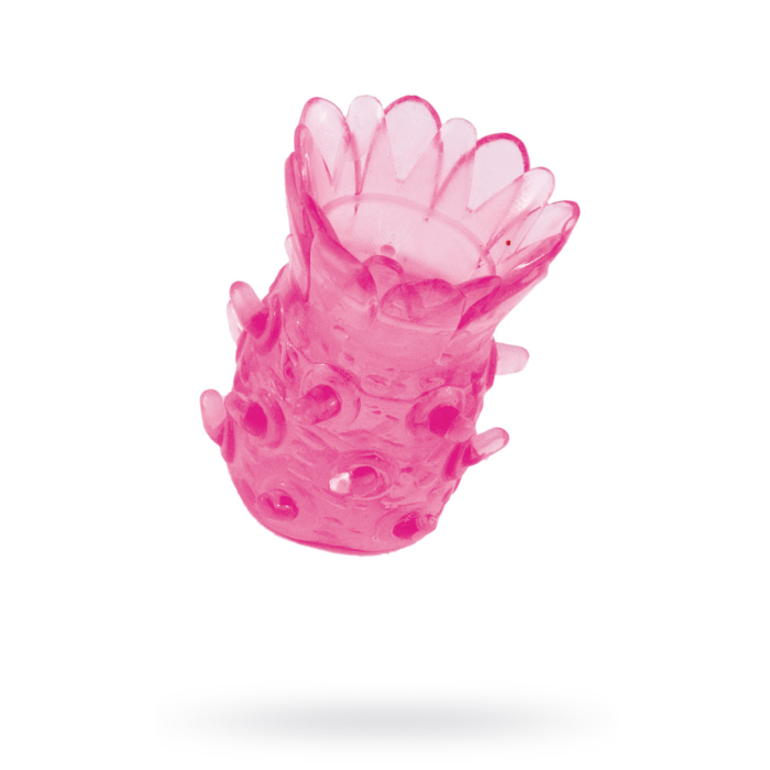 Насадка на пенис рельефная TOYFA Basic, TPE, розовый, 5 см