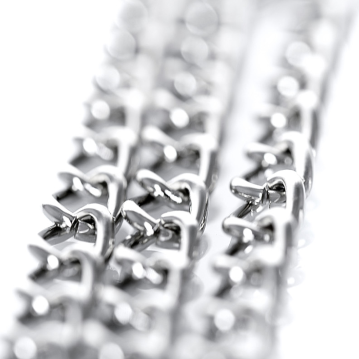 Флоггер из цепочек TOYFA Theatre, металл, серебряный, 53,5 см