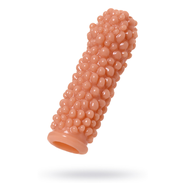 Насадка реалистичная KOKOS EXTREME SLEEVE 08-S с дополнительной стимуляцией, TPE, телесная, 12.7 см