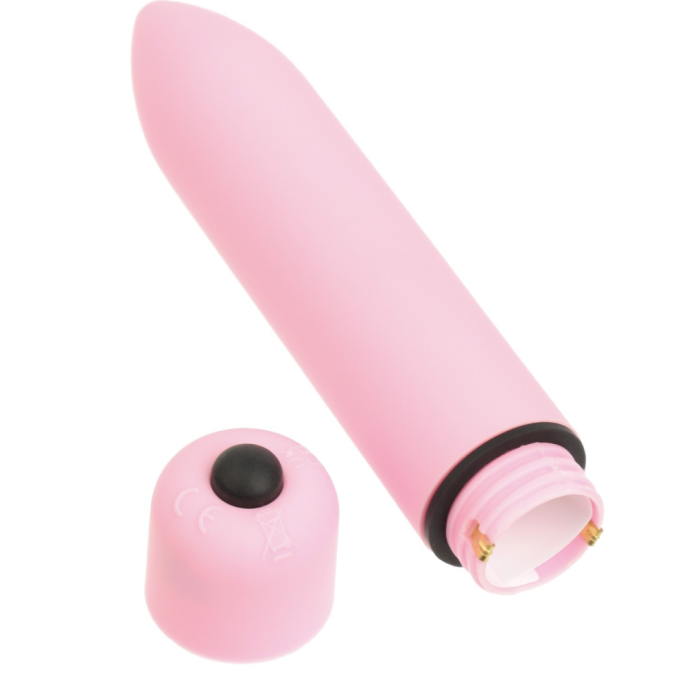 Вибратор вибропуля, ABS-пластик, софт-силикон 10 режимов, 9 см, розовый