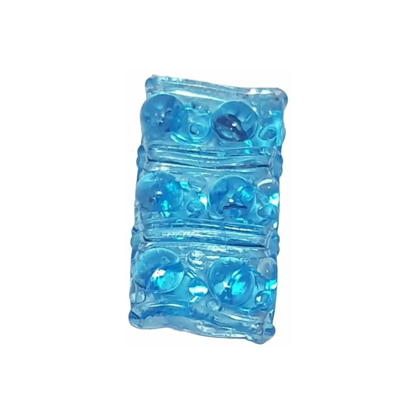 Открытая насадка на пенис, голубая