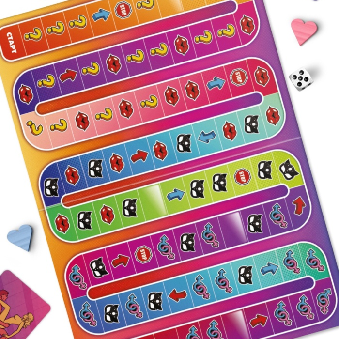 Настольная игра для пар «Грани наслаждения», 60 карт, игровое поле, 18+