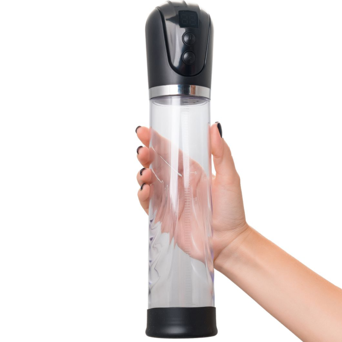 Автоматическая помпа для пениса Sexus men Expert Ivar, ABS-пластик, черная, 32 см