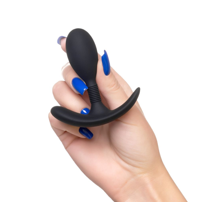 Анальная втулка A-Toys by TOYFA Tord S, силикон, черный, 8,5 см