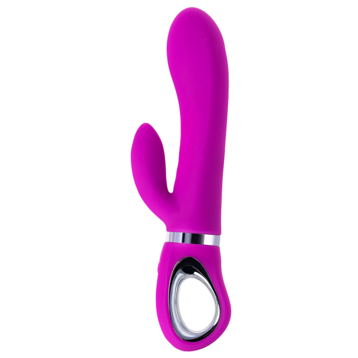 Вибратор с клиторальным стимулятором JOS JOLY, с WOW-режимом, силикон, фиолетовый, 19,6 см