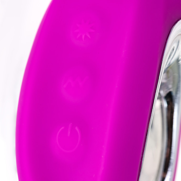 Вибратор с клиторальным стимулятором JOS JOLY, с WOW-режимом, силикон, фиолетовый, 19,6 см