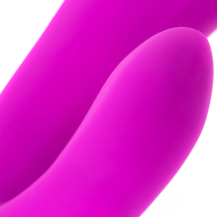 Вибратор с клиторальным стимулятором JOS JOLY, с WOW-режимом, силикон, фиолетовый, 19,6 см