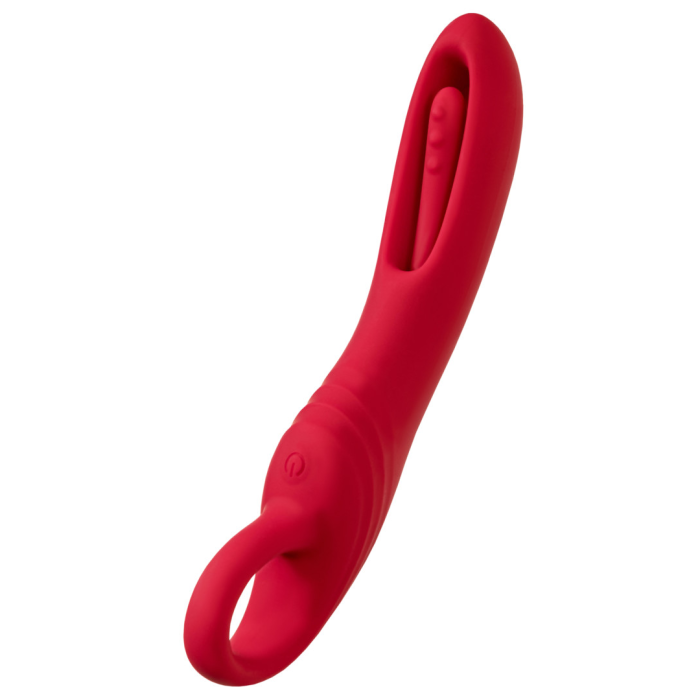 Стимулятор с двигающимся язычком Flovetta BEGONIA, силикон, розовый, 18,5 см