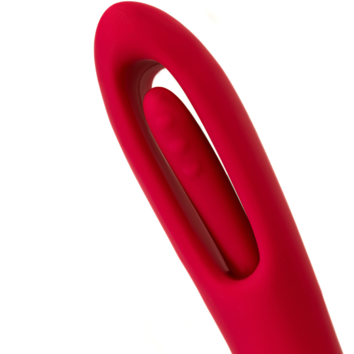 Стимулятор с двигающимся язычком Flovetta BEGONIA, силикон, розовый, 18,5 см