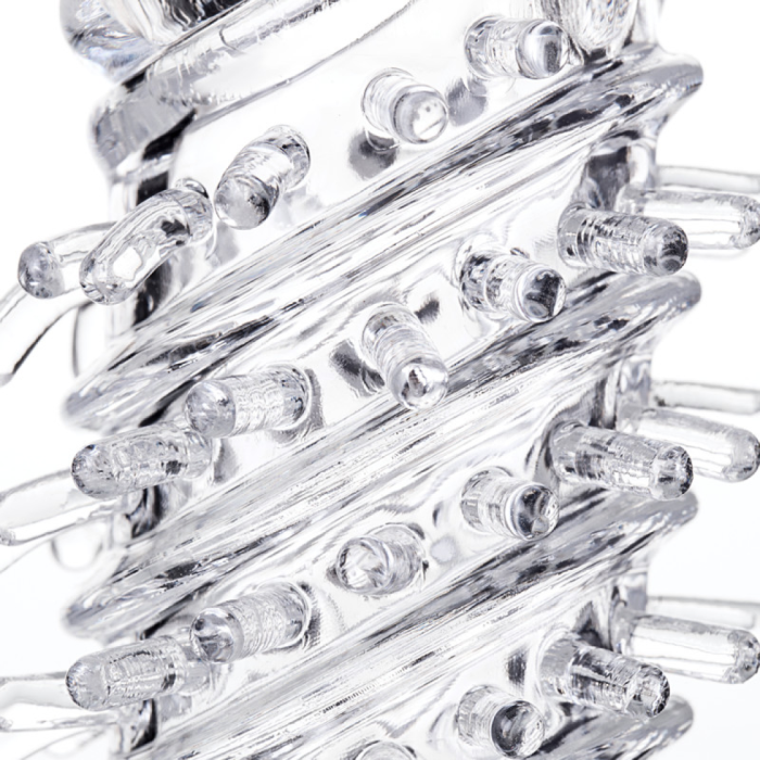 Насадка на пенис A-Toys by TOYFA Fril с вибропулей, TPR, прозрачная, 13,4 см