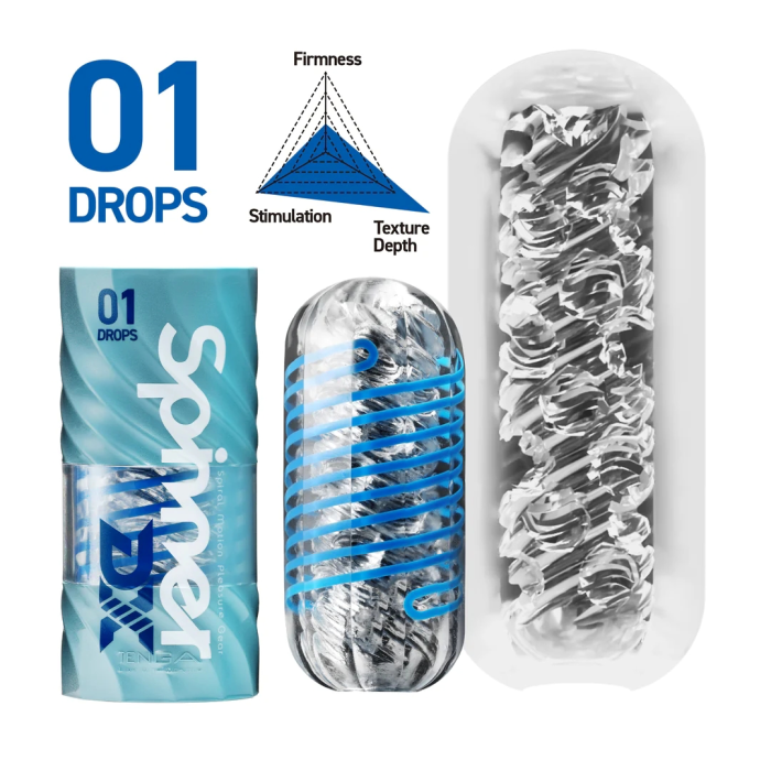 Многоразовый мастурбатор с эффектом вращения Tenga SPINNER DX 01 DROPS