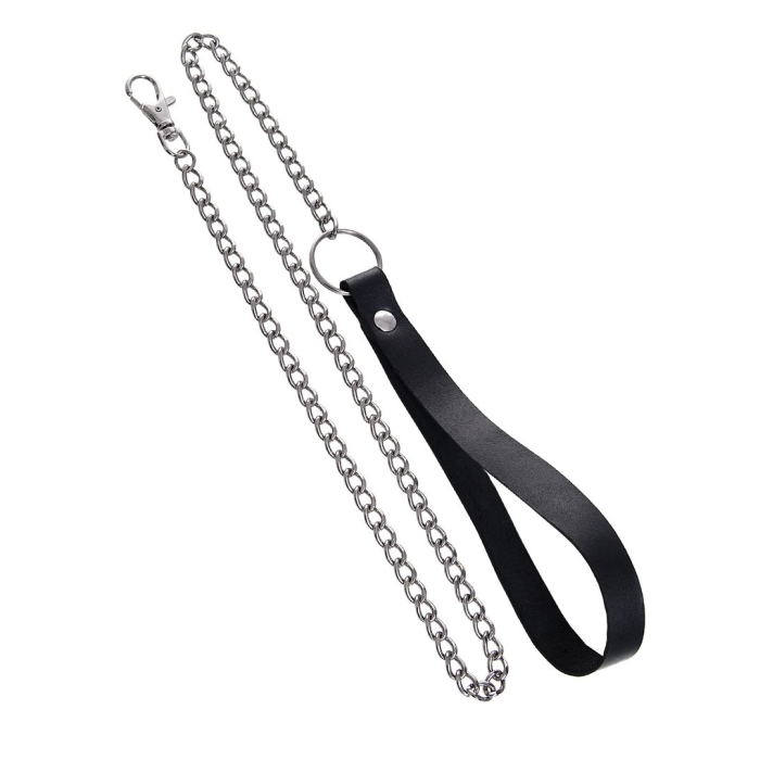 Чокер-ошейник Pecado BDSM, натуральная кожа, черный