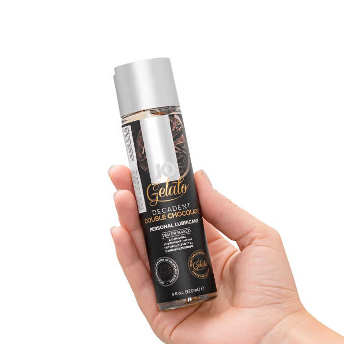 Съедобный лубрикант на водной основе JO Gelato Double Chocolate, со вкусом двойной шоколад, 120 мл