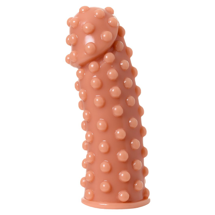 Насадка реалистичная KOKOS EXTREME SLEEVE 02-M с дополнительной стимуляцией, TPE, телесная, 14.7 см