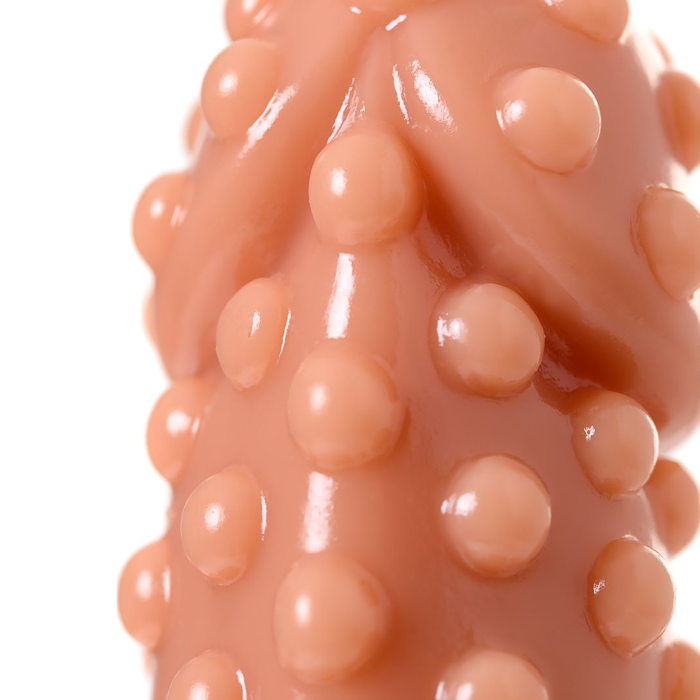 Насадка реалистичная KOKOS EXTREME SLEEVE 02-M с дополнительной стимуляцией, TPE, телесная, 14.7 см